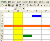 an excel spreadsheet