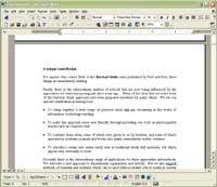 a word processed document